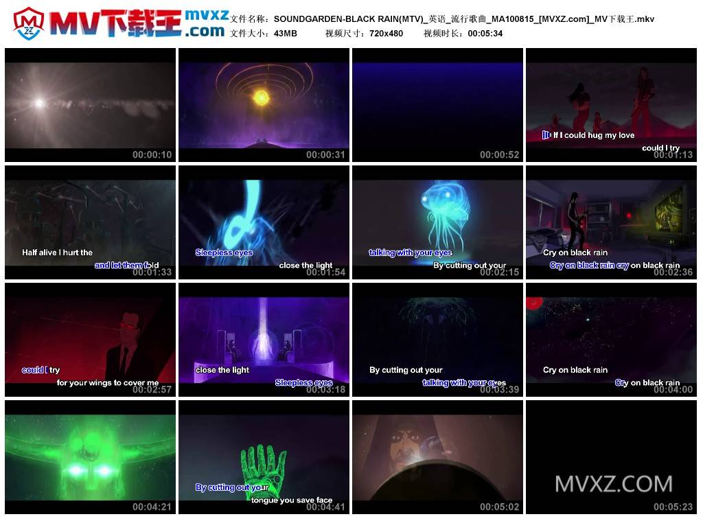 SOUNDGARDEN-BLACK RAIN(MTV)_英语_流行歌曲_MA100815